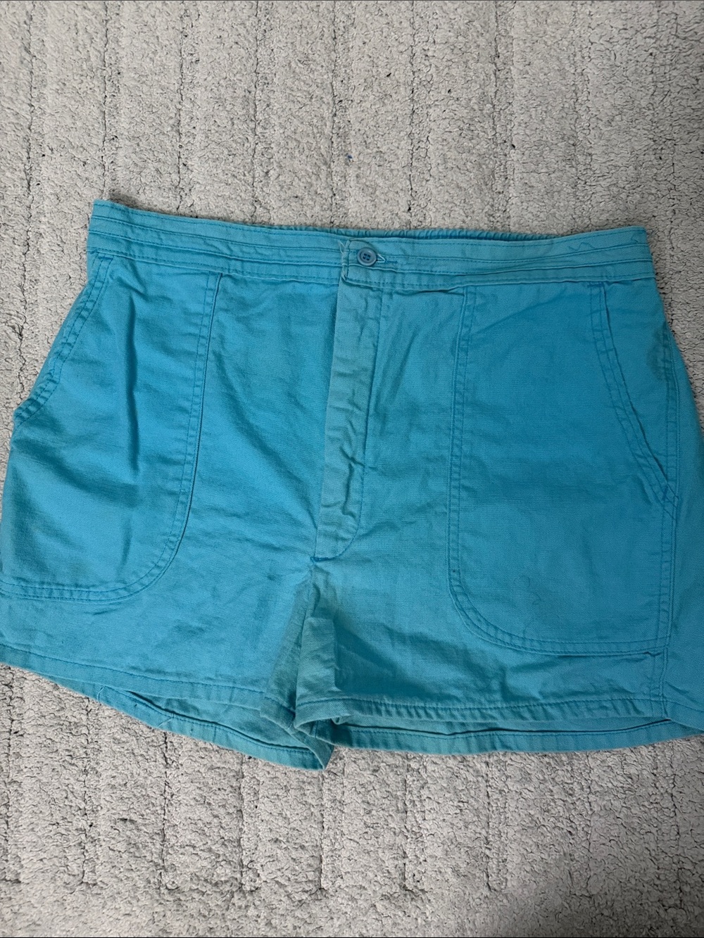 VTG 1980’s Dodger Turquoise Blue Shorts - Made In USA - 36